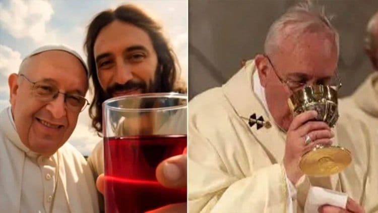 Detalhes da bebida servida na residência papal, crucial para a liturgia católica. Reprodução: iG.