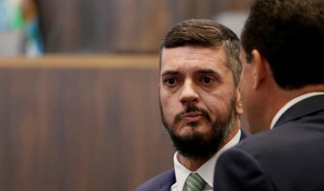 Deputados da Alerj na primeira sessão após o recesso, em meio ao caso Bacellar.. Reprodução: Oglobo