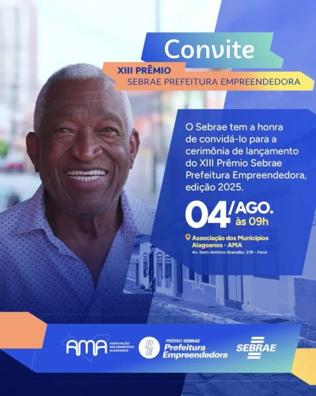 Lançamento do Prêmio Sebrae Prefeitura Empreendedora acontece na próxima segunda-feira; Reprodução: Assessoria