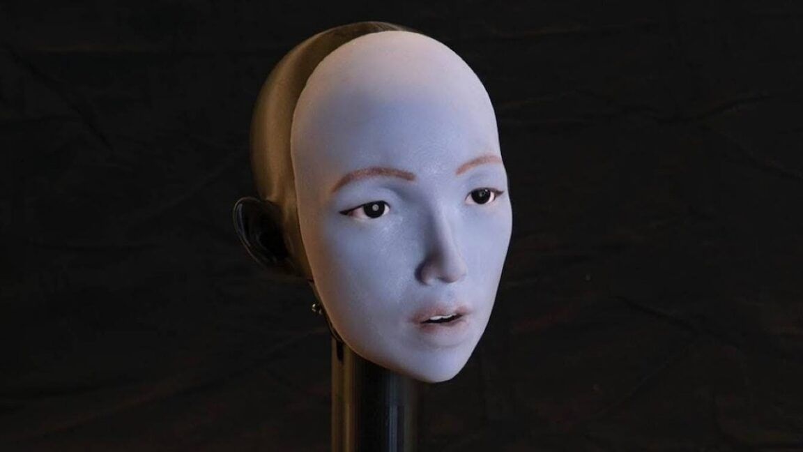 Robô de lip-sync em destaque no resumo de pesquisas.. Reprodução: Arstechnica