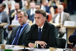Ex-presidente Jair Bolsonaro e réus do caso de tentativa de golpe apresentam alegações finais ao STF. Reprodução: Globo