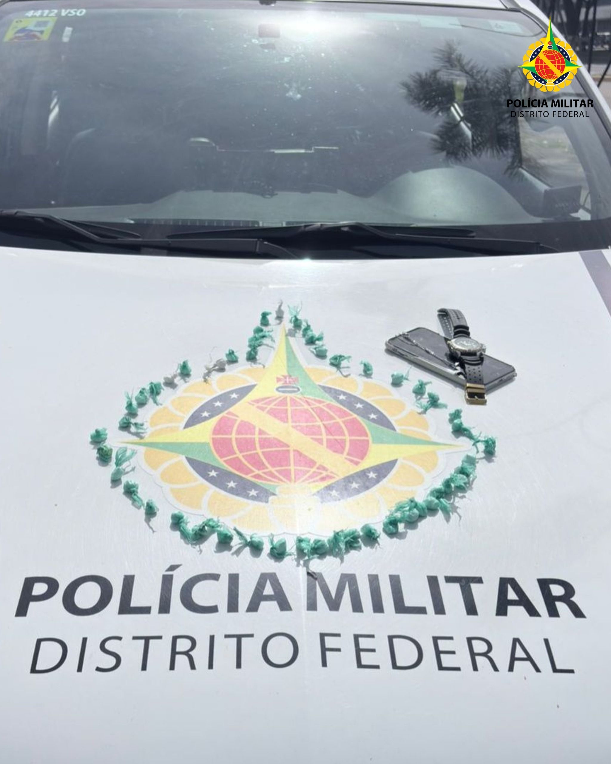 Suspeito tenta fugir da PMDF e acaba preso com 49 porções de cocaína em Ceilândia