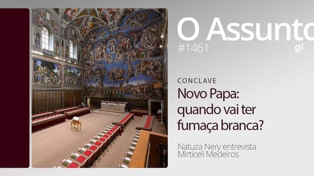Mirticeli Medeiros e Gerson Camarotti discutem a eleição do novo papa, Leão XIV. Reprodução: Globo