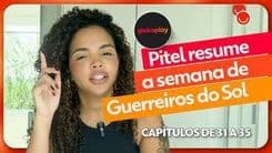 Bida e Valiana tentam esconder romance ao serem surpreendidos na biblioteca de Jânia. Reprodução: Globo