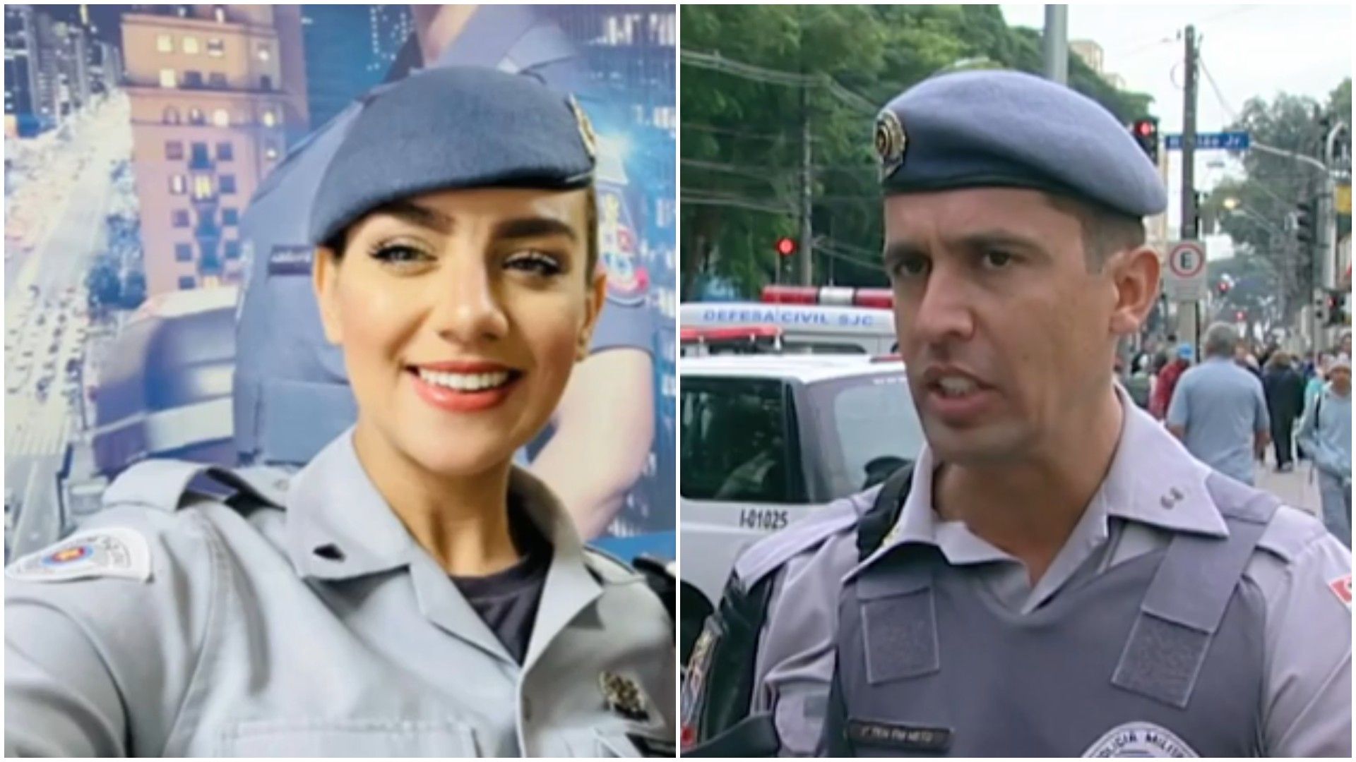 PM Gisele participa de perícia que aponta coronel como assassino. Reprodução: G1