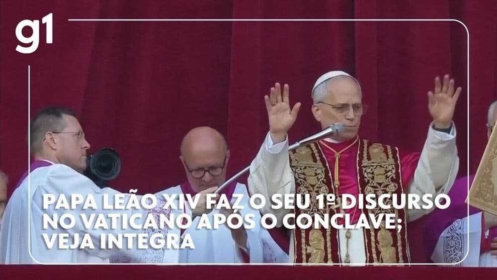 Francisco Borba destaca a ênfase do papa Leão XIV na defesa da paz. Reprodução: Globo