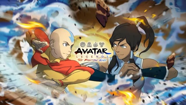 Aang, Korra e Katara aparecem em um jogo de luta inspirado em Avatar. Reprodução: Retorno do item 11