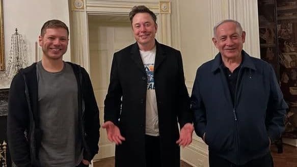 Filho de Netanyahu compartilha foto com Elon Musk