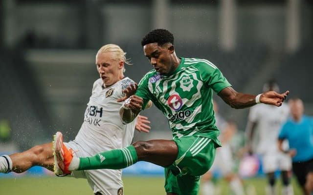 Caju celebra vitória decisiva na Conference League e destaca assistência importante na partida. Reprodução: iG.