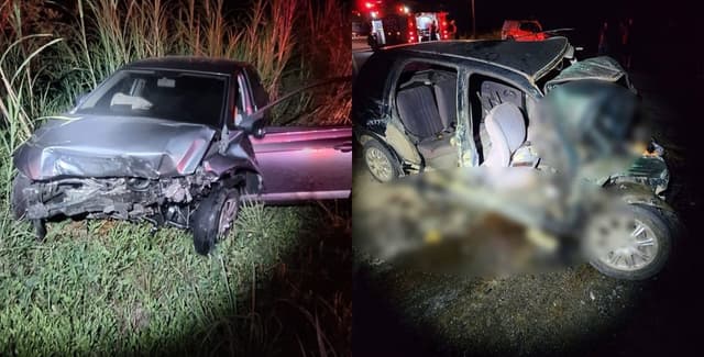 [Acidente em rodovia de SC deixa três mortos e duas feridas]. Reprodução: G1