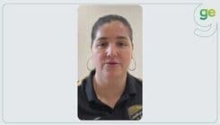 Lindsay Camila discute desafios e cultura do futebol feminino na Arábia Saudita. Reprodução: Globo