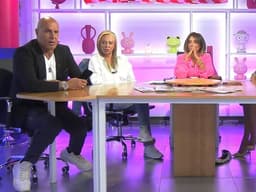 Maria Patiño, Belén Esteban e Kiko Matamoros juntos no lançamento do novo programa 'No somos nadie'. Reprodução: EL PAÍS