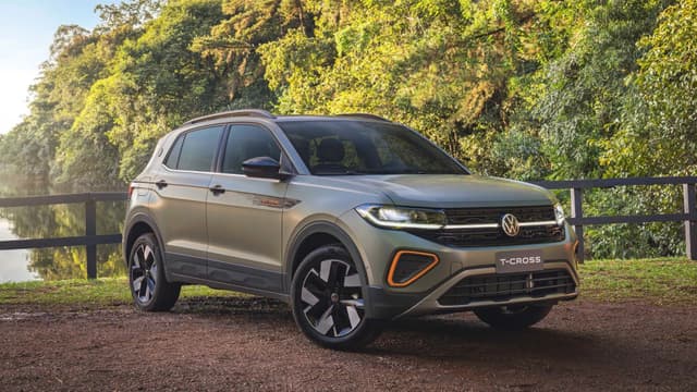 Volkswagen T-Cross é o SUV mais vendido do Brasil em 2025.; Reprodução: Globo