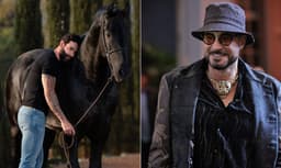 Artistas sertanejos investem milhões em cavalos de luxo durante leilão em São Paulo. Reprodução: Globo