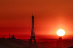 França discute ar-condicionado em meio à onda de calor e incêndios florestais. Reprodução: Globo