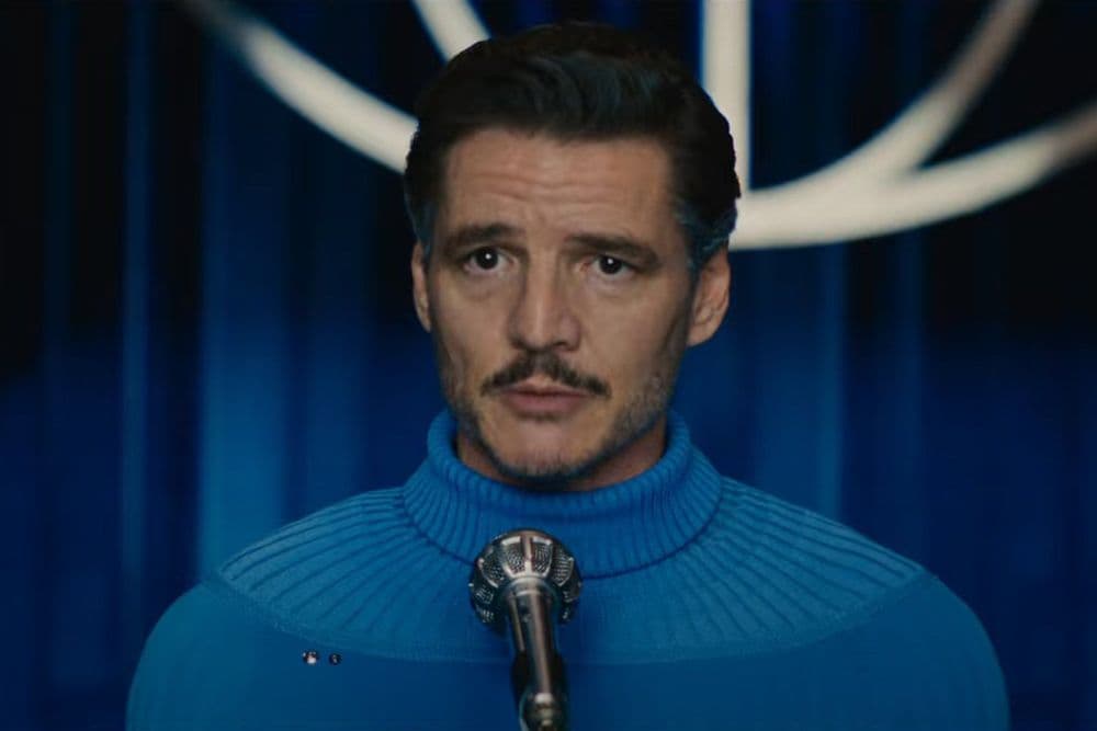 Pedro Pascal como Reed Richards em cena do novo filme dos Quarteto Fantástico. Reprodução: Gizmodo