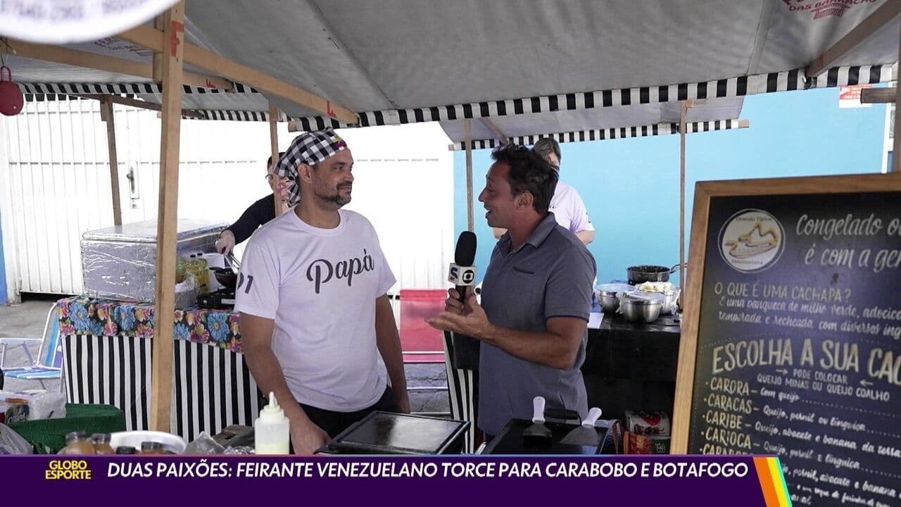 Partida da Libertadores em andamento, com informações sobre desfalques e arbitragem. Reprodução: Globo