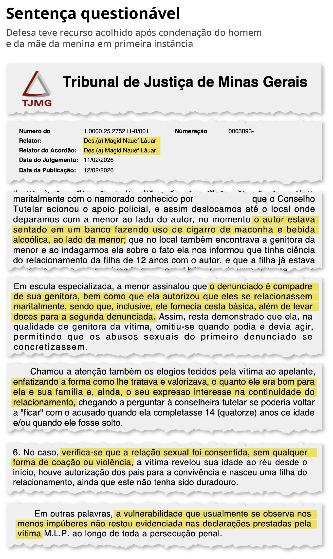 Justiça debate exceções que relativizam o estupro de vulnerável. Reprodução: Oglobo