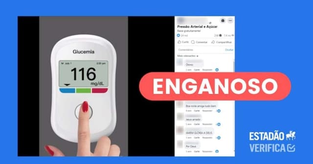 Aplicativo promete medir glicose, mas é enganoso