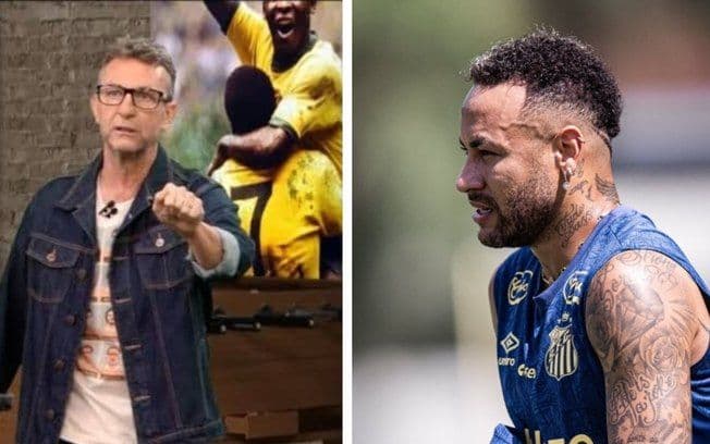 Neto critica Neymar após declaração sobre o elenco do Santos. Reprodução: ESPN Brasil