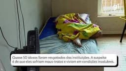 Lares de idosos clandestinos em Ribeirão Preto são alvo de investigação. Legenda da imagem. Reprodução: Retorno do item 11