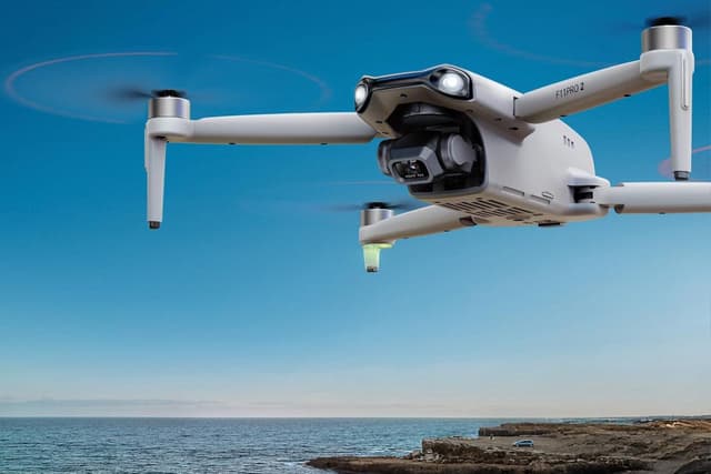 Promoção do drone Ruko F11PRO 2 com câmera 6K: 40% de desconto por tempo limitado.; Reprodução: Gizmodo
