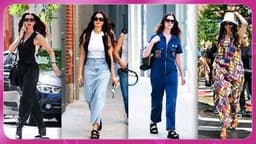 Anne Hathaway é fotografada em Nova York durante as gravações de 'O Diabo Veste Prada 2'. Reprodução: Globo