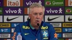 Ancelotti discute com Gerson proposta do Zenit e impacto na seleção brasileira. Reprodução: Globo
