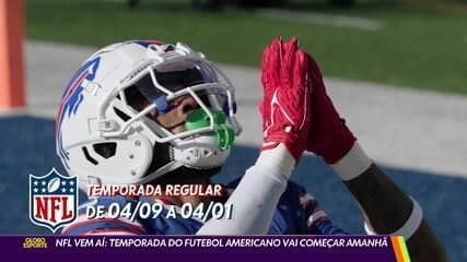 NFL 2025-26 começa nesta quinta com Eagles x Cowboys. Legenda da imagem. Reprodução: Globo