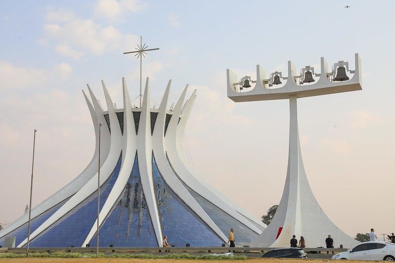Catedral de Brasília, ícone da capital, em destaque no quiz sobre monumentos.. Reprodução: G1
