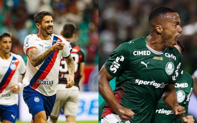 Bahia e Palmeiras se enfrentam pelo topo da tabela. Reprodução: Esporte