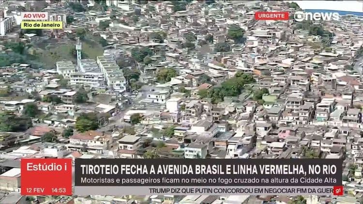 Tiroteio no Rio provoca caos em vias importantes