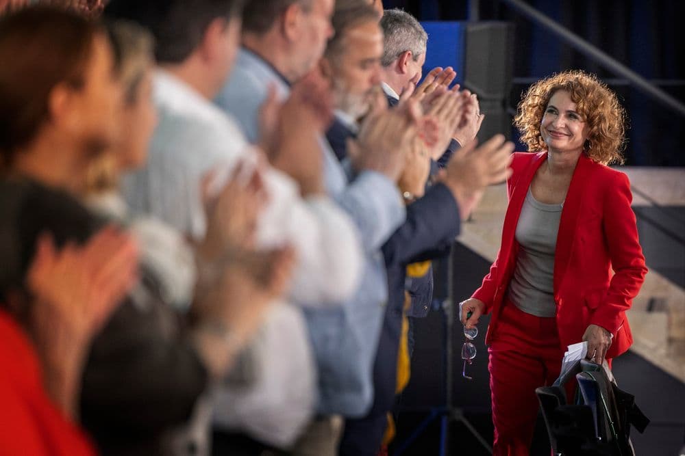 María Jesús Montero defende um novo andalucismo durante o comitê do PSOE-A em Sevilha. Reprodução: El País
