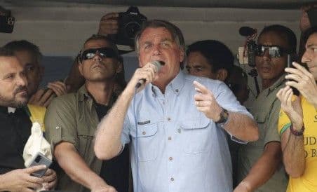 Bolsonaro na Paulista, 7 de setembro de 2021, crítica às eleições e o STF. Legenda da imagem. Reprodução: Retorno do item 11