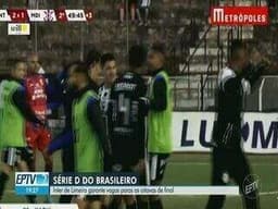 Kadu marca golaço e classifica a Inter de Limeira para as oitavas da Série D. Reprodução: Globo