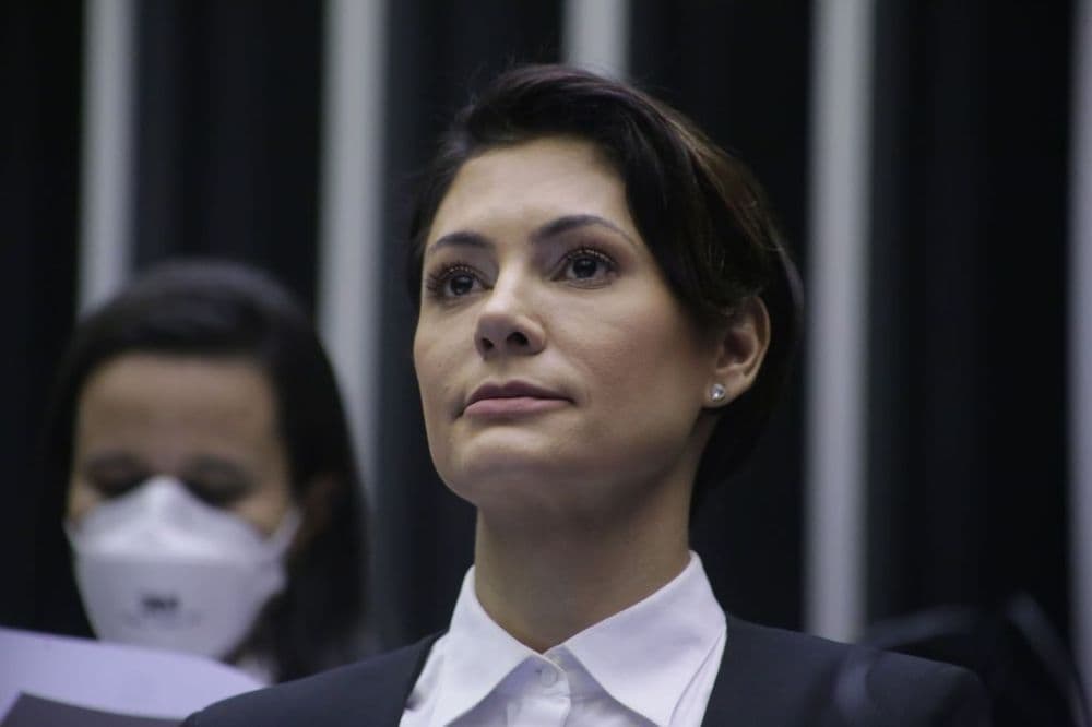 Michelle Bolsonaro critica parlamentar sobre cota feminina na política. Reprodução: CNN Brasil