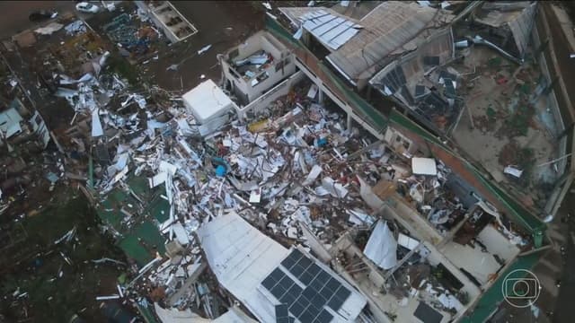 TV Globo cobre COP 30 cobrando medidas urgentes para eventos climáticos extremos. Legenda da imagem. Reprodução: Retorno do item 11