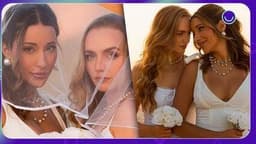 Ex-BBB Talita Araújo abre álbum de casamento com Isla Wolfe. Legenda da imagem. Reprodução: Retorno do item 11