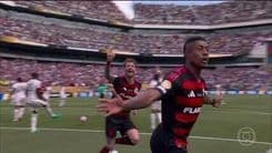 Filipe Luís expressa orgulho pela vitória do Flamengo sobre o Chelsea na Copa do Mundo de Clubes.; Reprodução: Globo