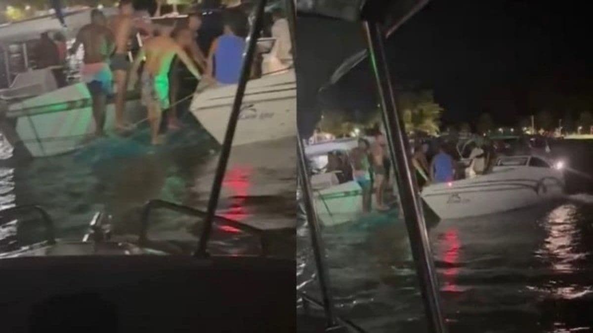 Embarcação afundou após acidente ocorrido à noite. Reprodução: iG.