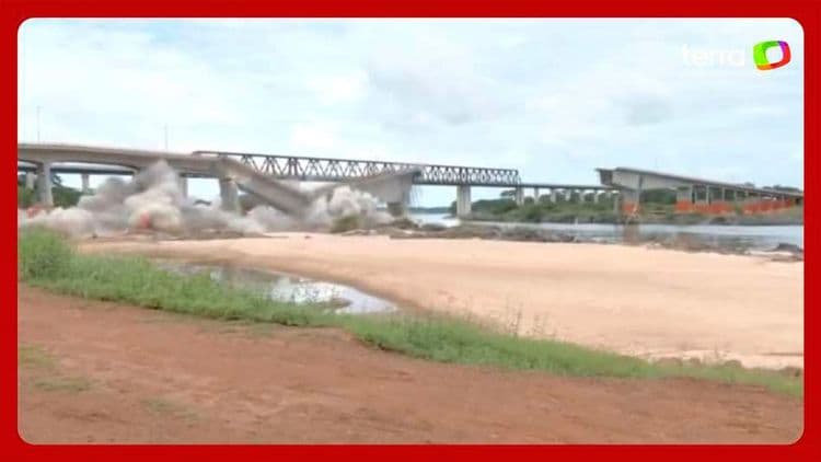Implosão da Ponte Juscelino Kubitschek após tragédia