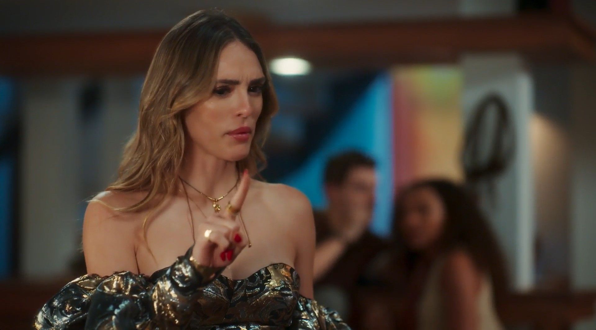 [Naiane elogia Agrado após provar ervas da verdade]. Reprodução: Gshow