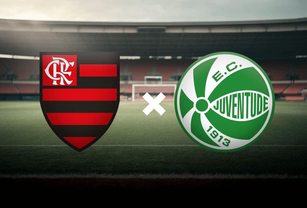 Flamengo e Juventude se enfrentam na 4ª rodada da competição nesta quarta-feira. Reprodução: Globo