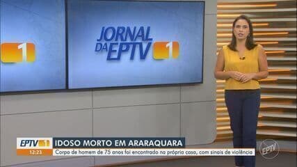 Polícia investiga a morte suspeita de um idoso em Américo Brasiliense; Reprodução: Globo