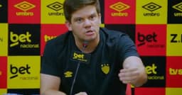 Guilherme Falcão critica arbitragem após polêmica vitória do Palmeiras por pênalti. Reprodução: Terra