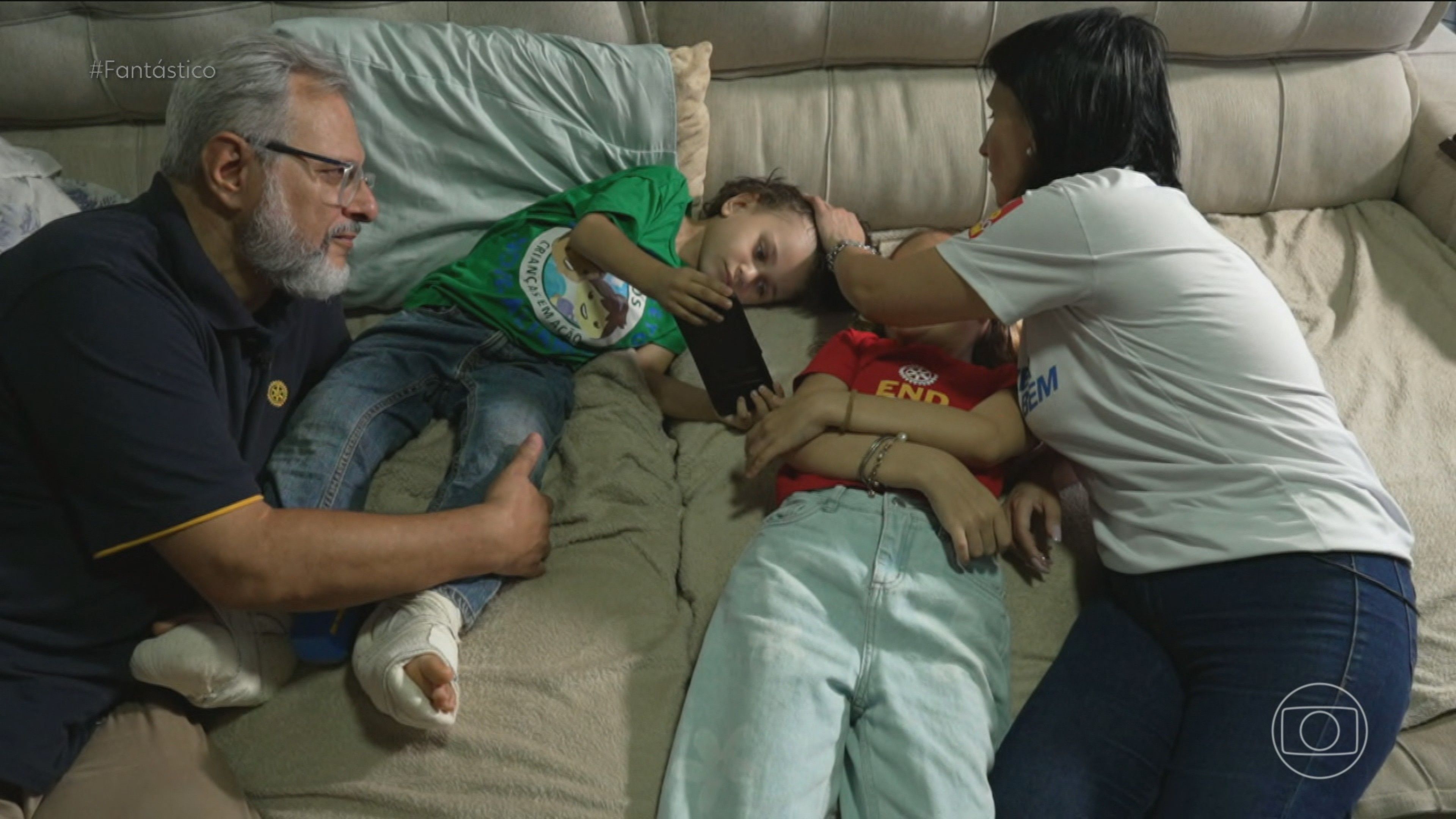 [Mãe de menino que caiu do 10º andar desabafa sobre convívio com autismo]. Reprodução: G1