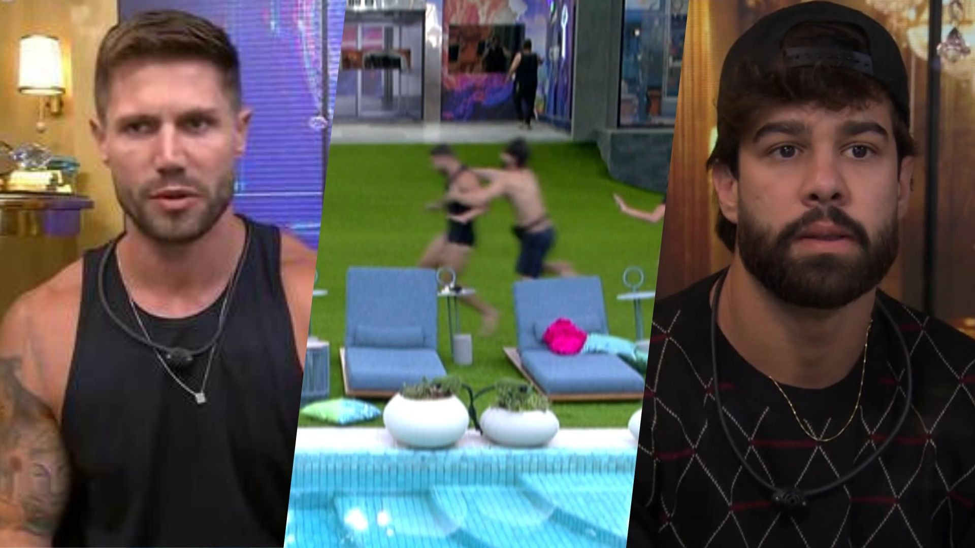 Paulo Augusto é desclassificado do BBB 26 após incidente com Jonas. Reprodução: Gshow