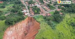 Cratera avança e coloca cidade em risco no Maranhão