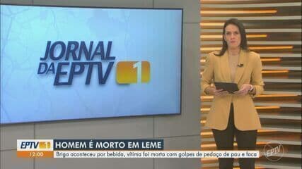 Homem é preso após matar o pai durante briga em Leme (SP); Reprodução: Globo