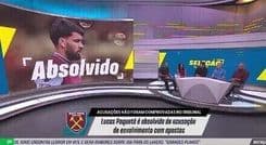 Cahê Mota analisa a absolvição de Lucas Paquetá e suas repercussões no futebol. Reprodução: Globo